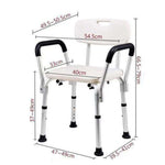 Shower Chair With Back & Armrests | Bathroom Aids